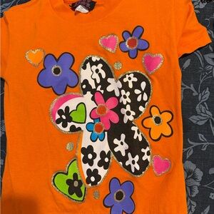 Busy Body Girls 4-6X Floral Shirt